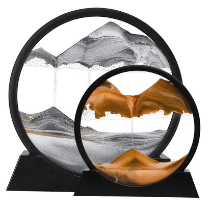 Modern Multicolored Sand Art Sculpture