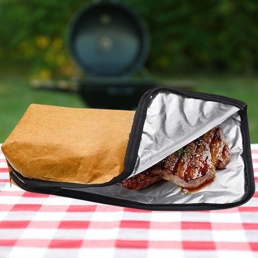 Insulated BBQ Meat Resting Blanket with Handle for Brisket & Turkey