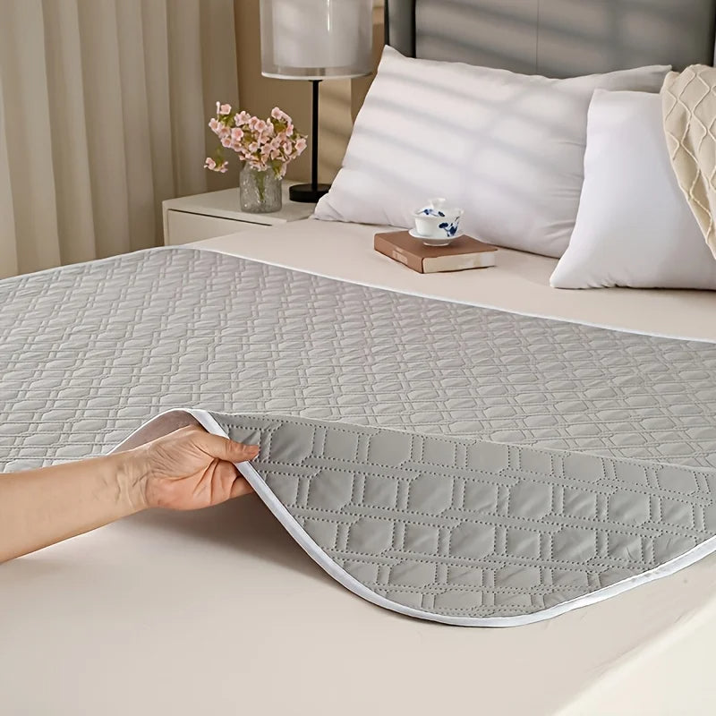 Washable Incontinence Bed Protector with Waterproof Non-Slip Backing