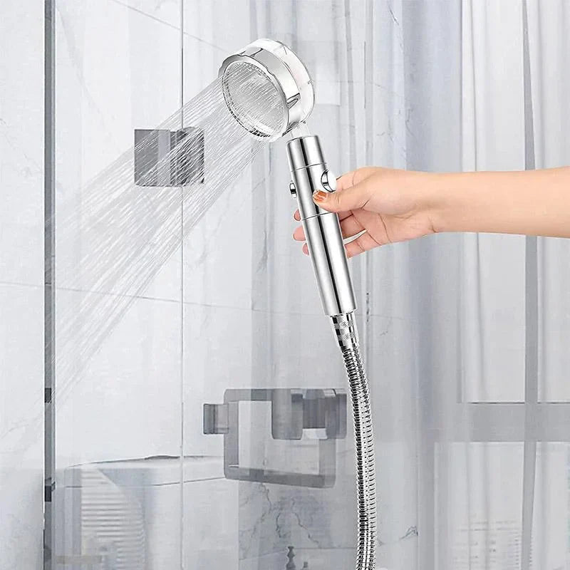 High Pressure 360° Rotatable Shower Head With Water Saving Switch