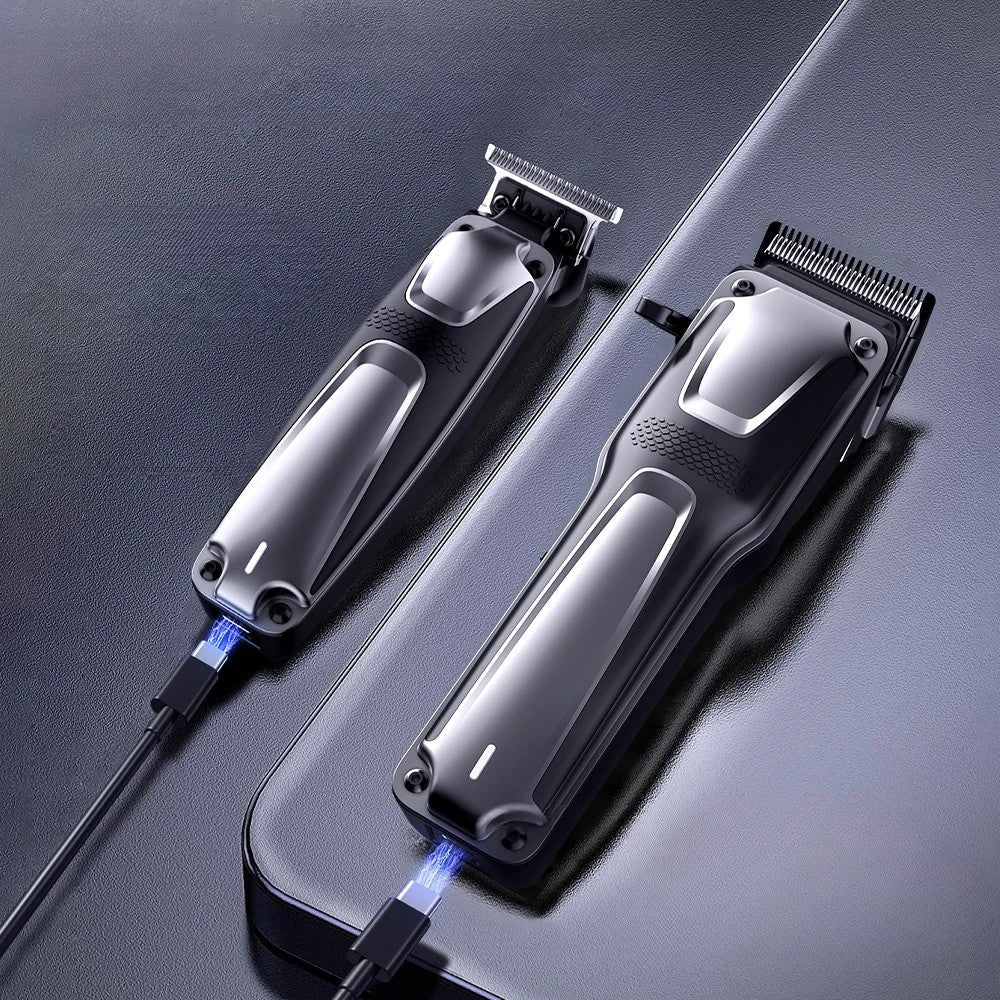 Cordless Stainless Steel Hair Clipper Set