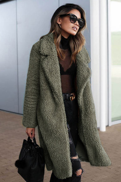 Manteau long en laine | Élodie™