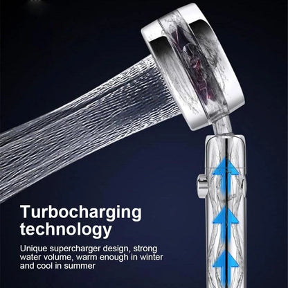 High Pressure 360° Rotatable Shower Head With Water Saving Switch