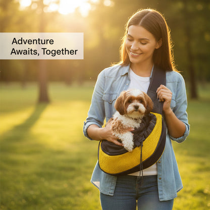 Small Pet Carrier Bag With Adjustable Shoulder Strap And Ventilated Design