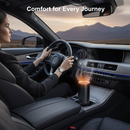 Car Air Blower With Fast Heating, Adjustable 360° Airflow, Defrosting