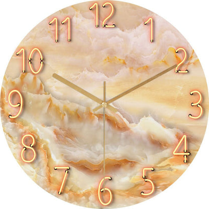 Modern Round Wall Clock Minimalist Design for Home Office Decor