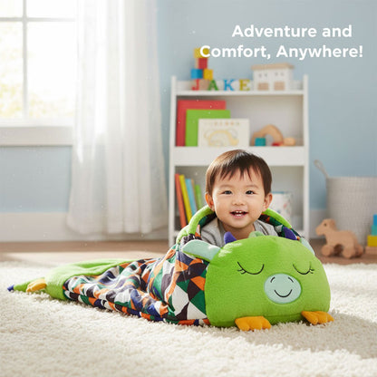 Kids 2-in-1 Sleeping Bag and Plush Toy for Travel and Home Use