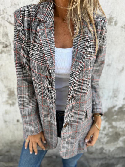 Élise™ | Blazer à carreaux