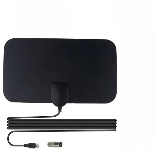 Indoor TV Antenna Long Range 50 Miles Flat Digital HDTV Signal Receiver