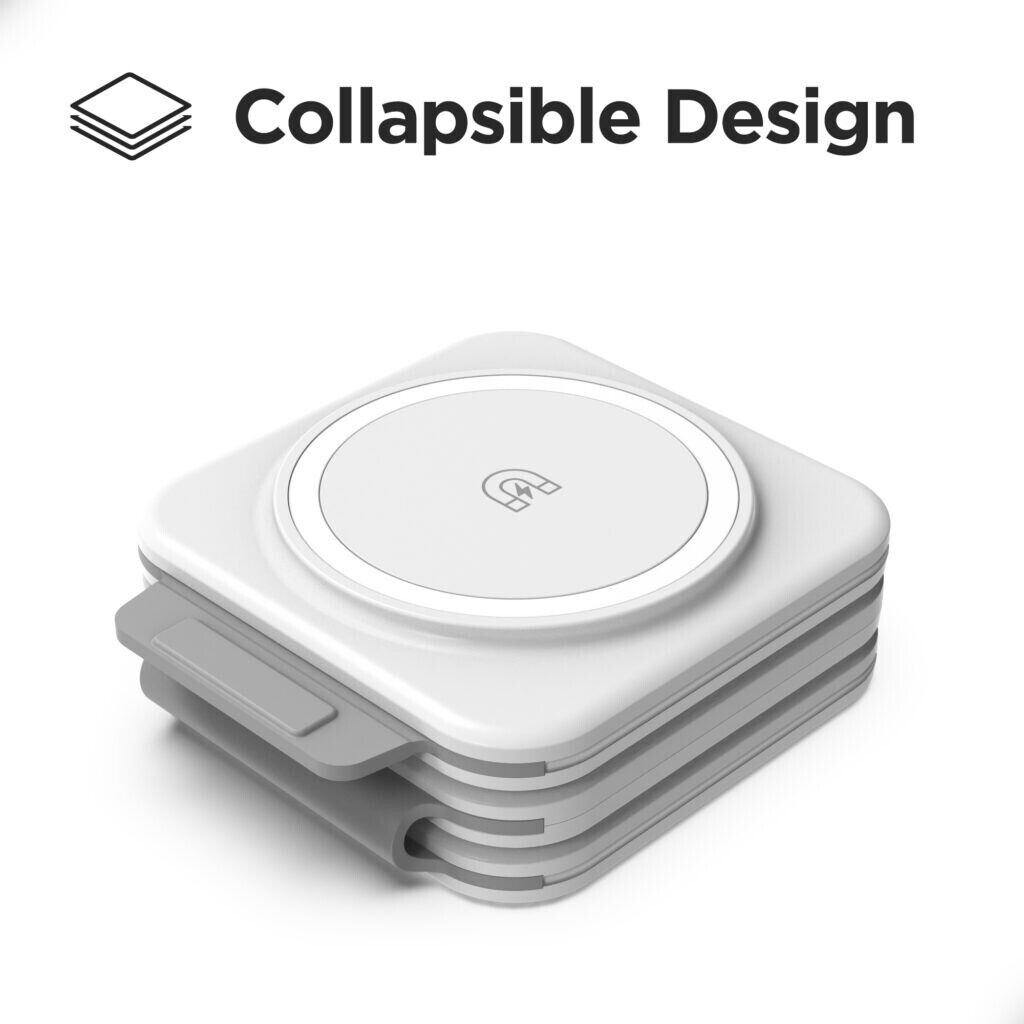 3-in-1 Travel Charger Wireless Dual USB Ports Portable Power Adapter