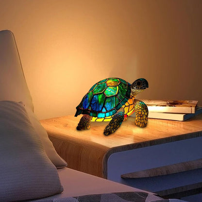 Handmade Turtle Lamp with Warm Light for Turtle Lovers Gift