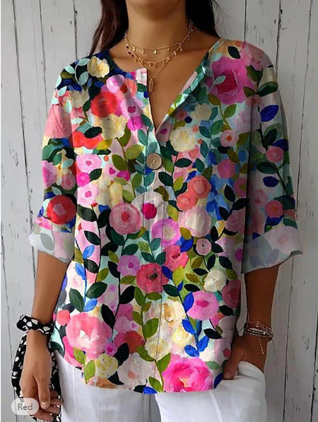 Vintage à Motifs Floraux|Élise™