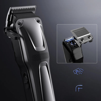 Cordless Stainless Steel Hair Clipper Set