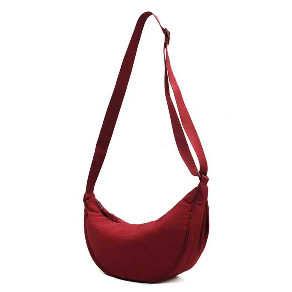 Minimalist Canvas Shoulder Bag with Adjustable Strap