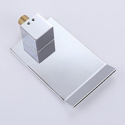 Modern Chrome Waterfall Wall-Mounted Faucet