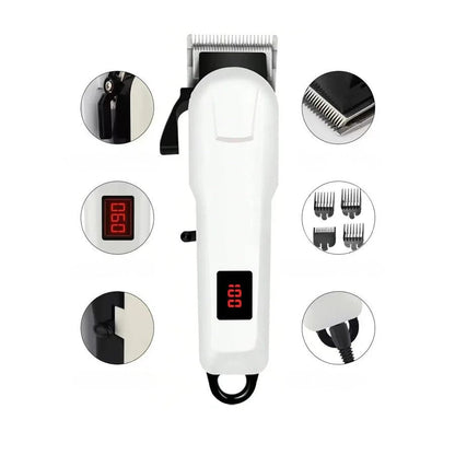 Electric Hair Clipper Set with Digital LED Display
