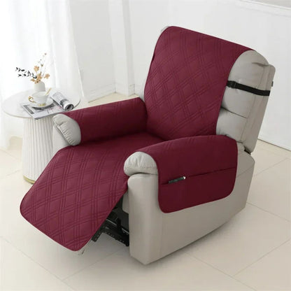 Waterproof Quilted Recliner Cover Pet-Friendly Armchair Slipcover