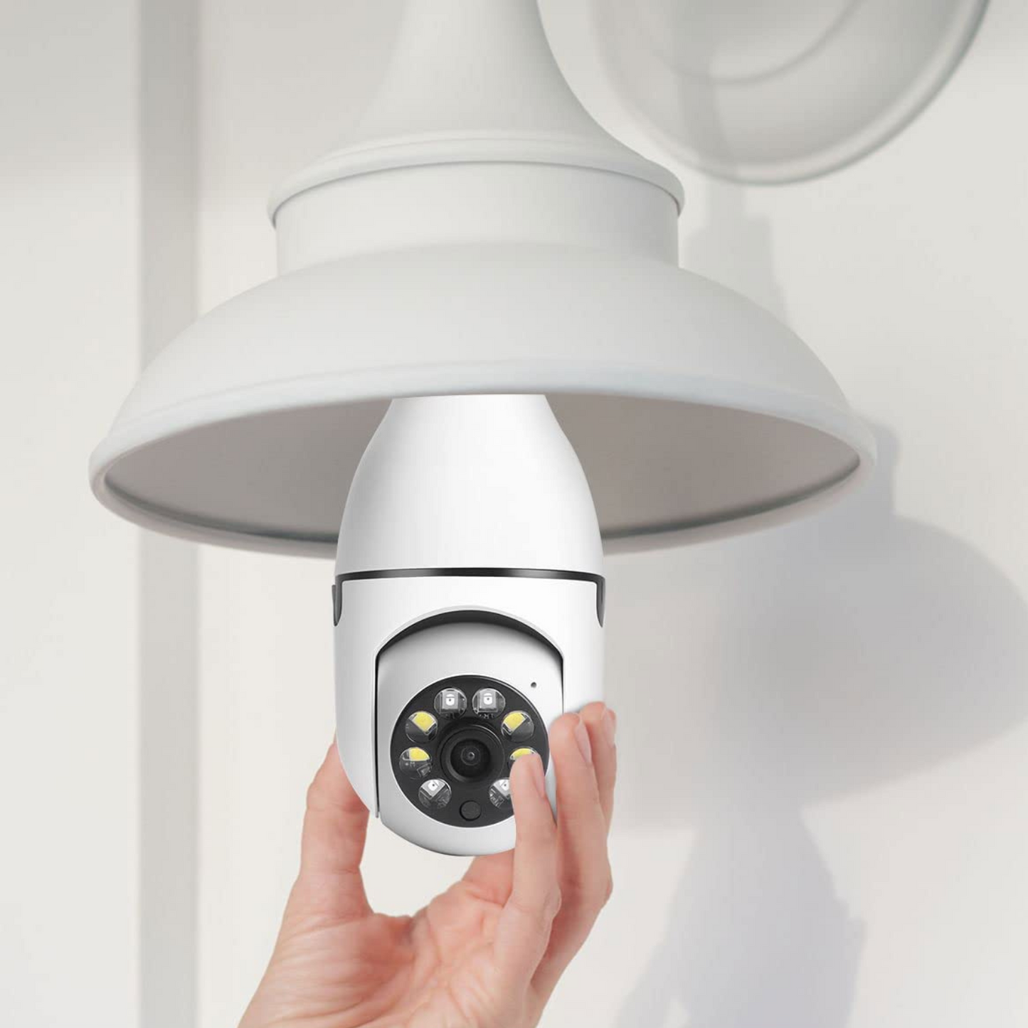 Wifi Light Bulb Security Camera Indoor Outdoor 360° Rotating HD