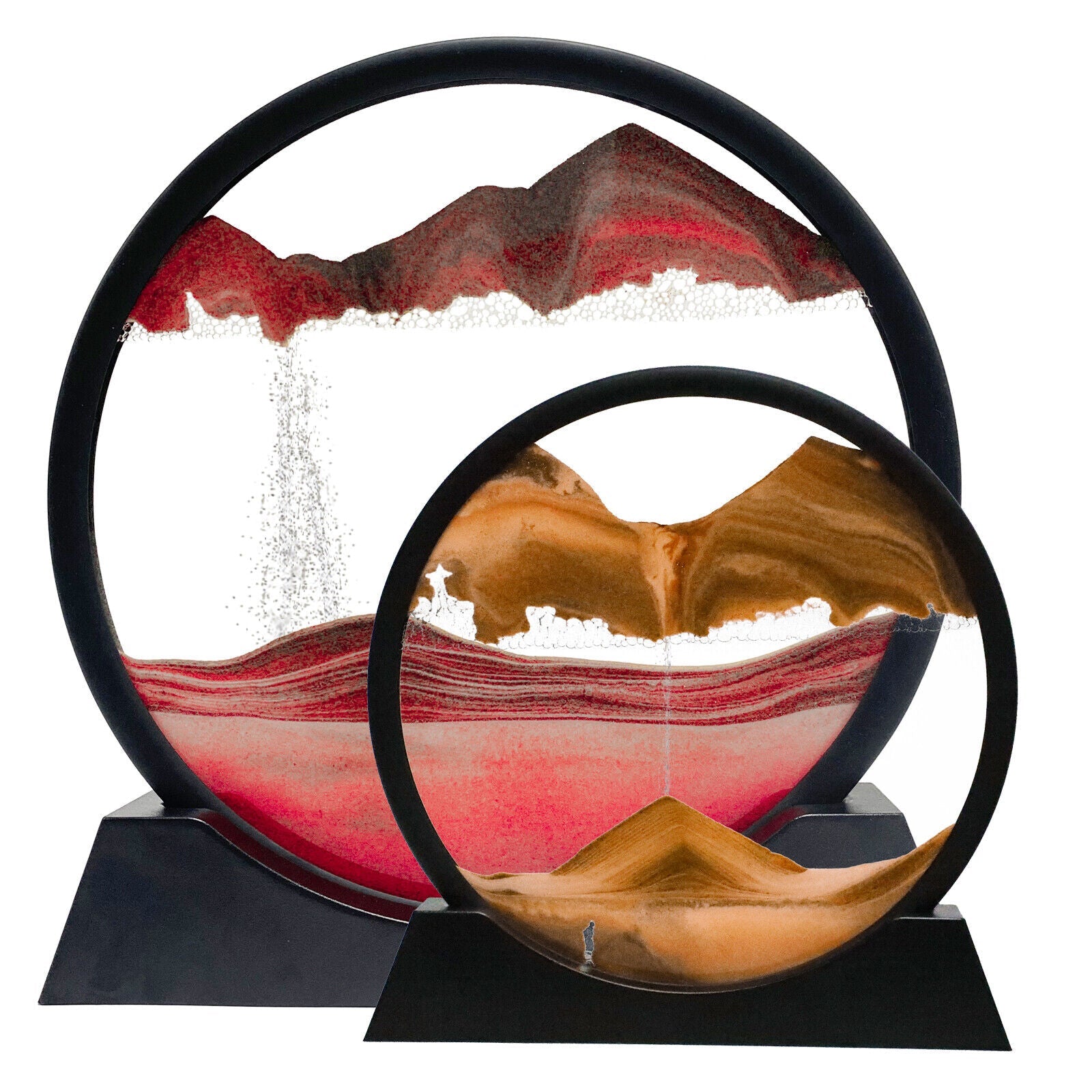 Modern Multicolored Sand Art Sculpture