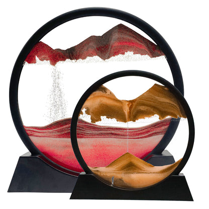 Modern Multicolored Sand Art Sculpture