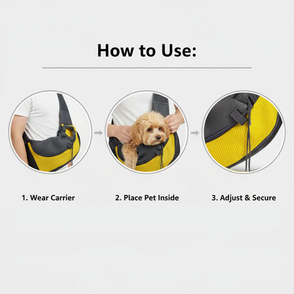 Small Pet Carrier Bag With Adjustable Shoulder Strap And Ventilated Design