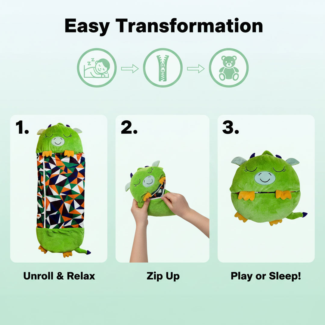 Kids 2-in-1 Sleeping Bag and Plush Toy for Travel and Home Use