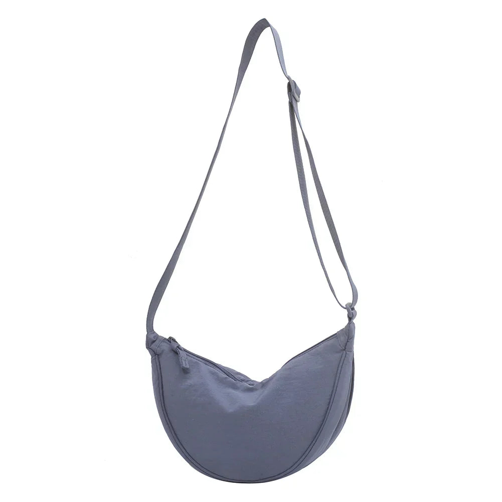 Minimalist Canvas Shoulder Bag with Adjustable Strap