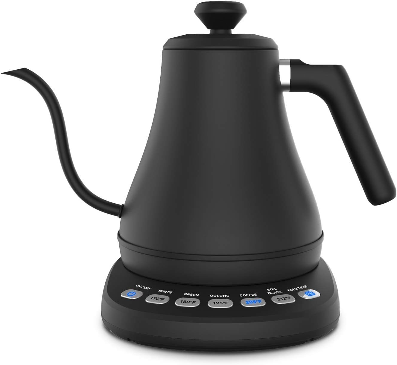 Electric Gooseneck Kettle With Temperature Control And Precise Pouring