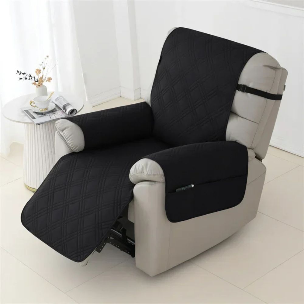 Waterproof Quilted Recliner Cover Pet-Friendly Armchair Slipcover