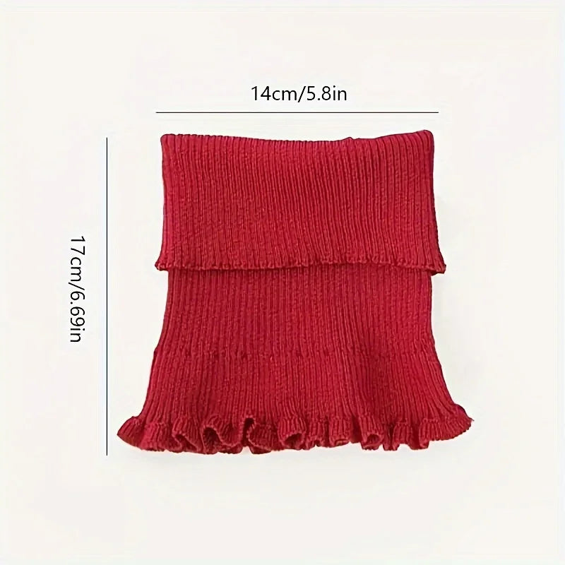 Knitted Turtleneck Neck Scarf for Women Soft Warm Winter Neckwear