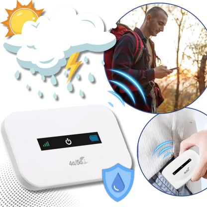 Portable Wi-Fi Hotspot 150Mbps Long Battery Weather Resistant Global Use