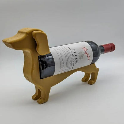 Novelty Metal Dachshund Wine Bottle Holder