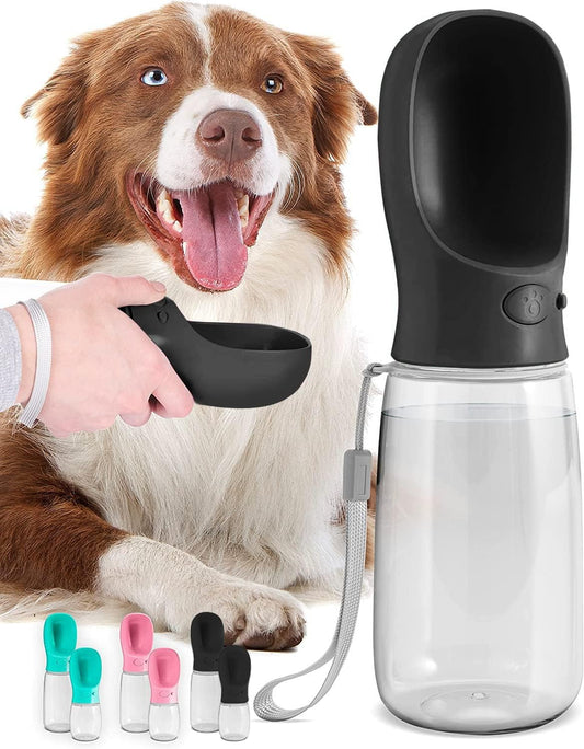 Portable Leak-Proof Dog Water Bottle with Bowl