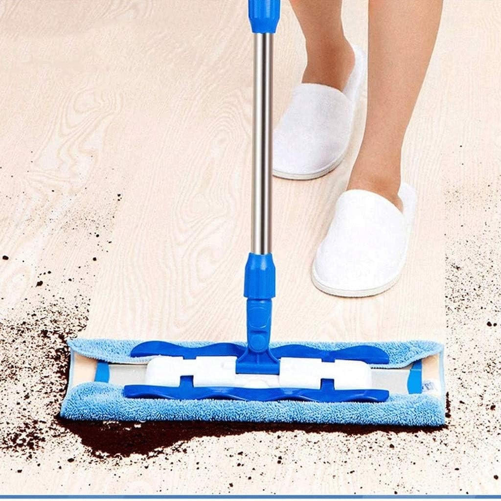 Adjustable Floor Mop with 360° Rotating Head and Washable Pads