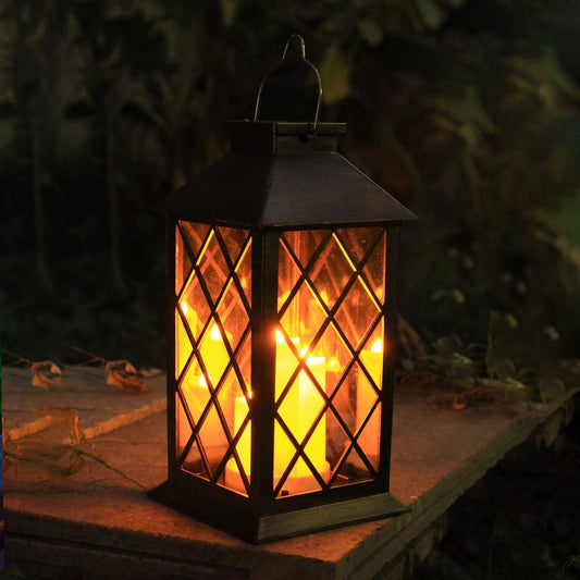 Traditional Metal Framed Hanging Lantern