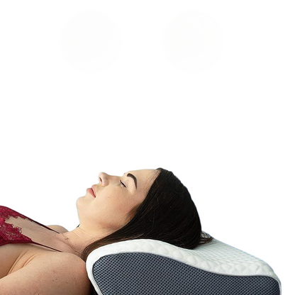 Ergonomic Sleep Pillow for Side Back Stomach Sleepers with Snoring Relief
