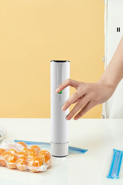 Automatic Portable Food Vacuum Sealer With Rechargeable Battery And Reusable Bags