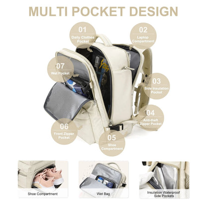 Waterproof Modern Travel Backpack with USB Port