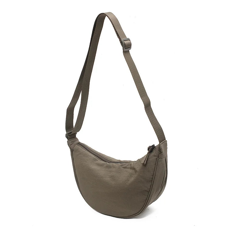 Minimalist Canvas Shoulder Bag with Adjustable Strap