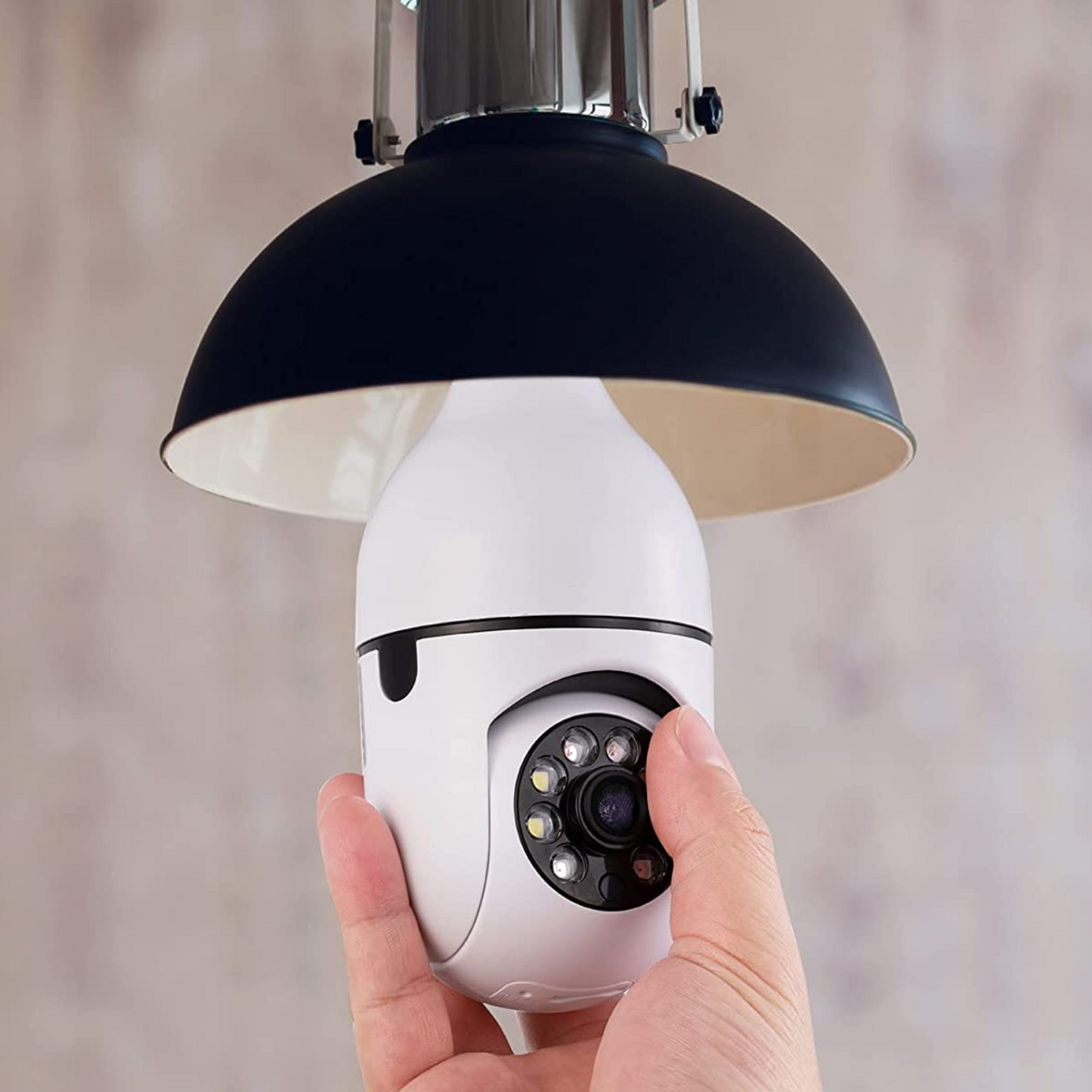 Wifi Light Bulb Security Camera Indoor Outdoor 360° Rotating HD