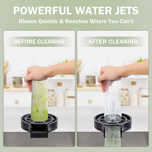 High Pressure Kitchen Sink Cup Rinser With Powerful Water Jets