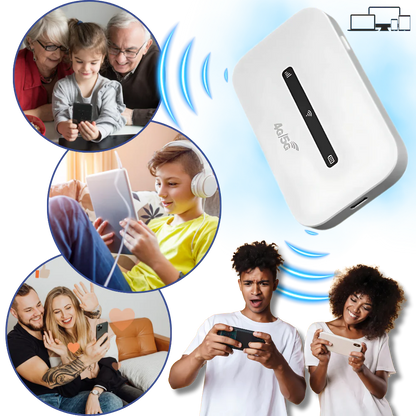 Portable Wi-Fi Hotspot 150Mbps Long Battery Weather Resistant Global Use