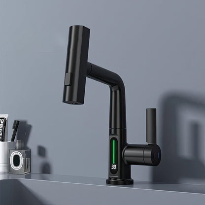 Digital Display Chrome Kitchen Faucet