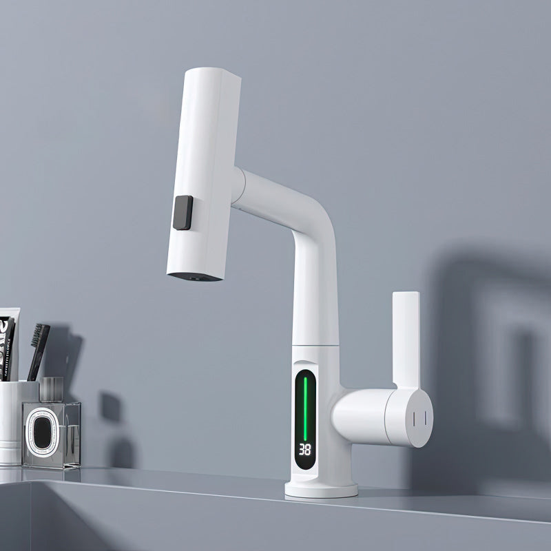 Digital Display Chrome Kitchen Faucet