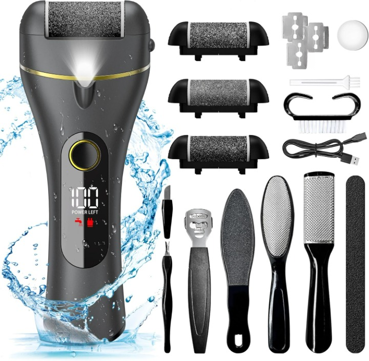 Electric Callus Remover Foot Care Kit 16-in-1 Rechargeable USB Cordless