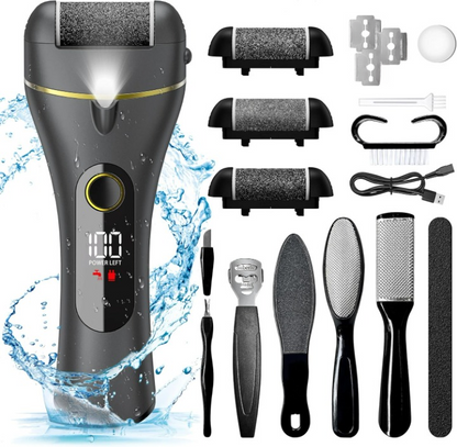 Electric Callus Remover Foot Care Kit 16-in-1 Rechargeable USB Cordless