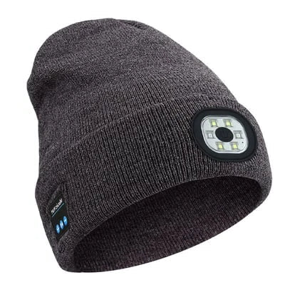 Bluetooth Beanie with LED Light 3-in-1 Warmth Speaker Hands-Free