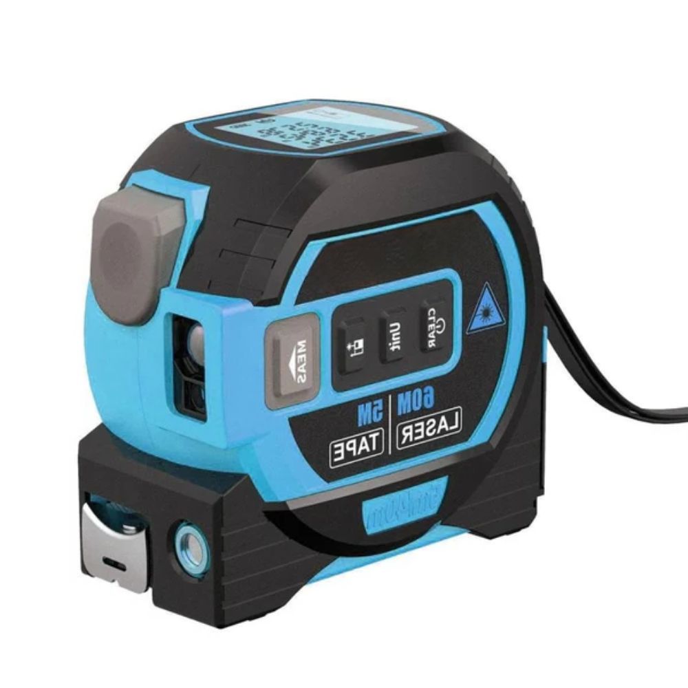 Infrared Laser Distance Meter 3-in-1 With Tape Measure and LCD Display