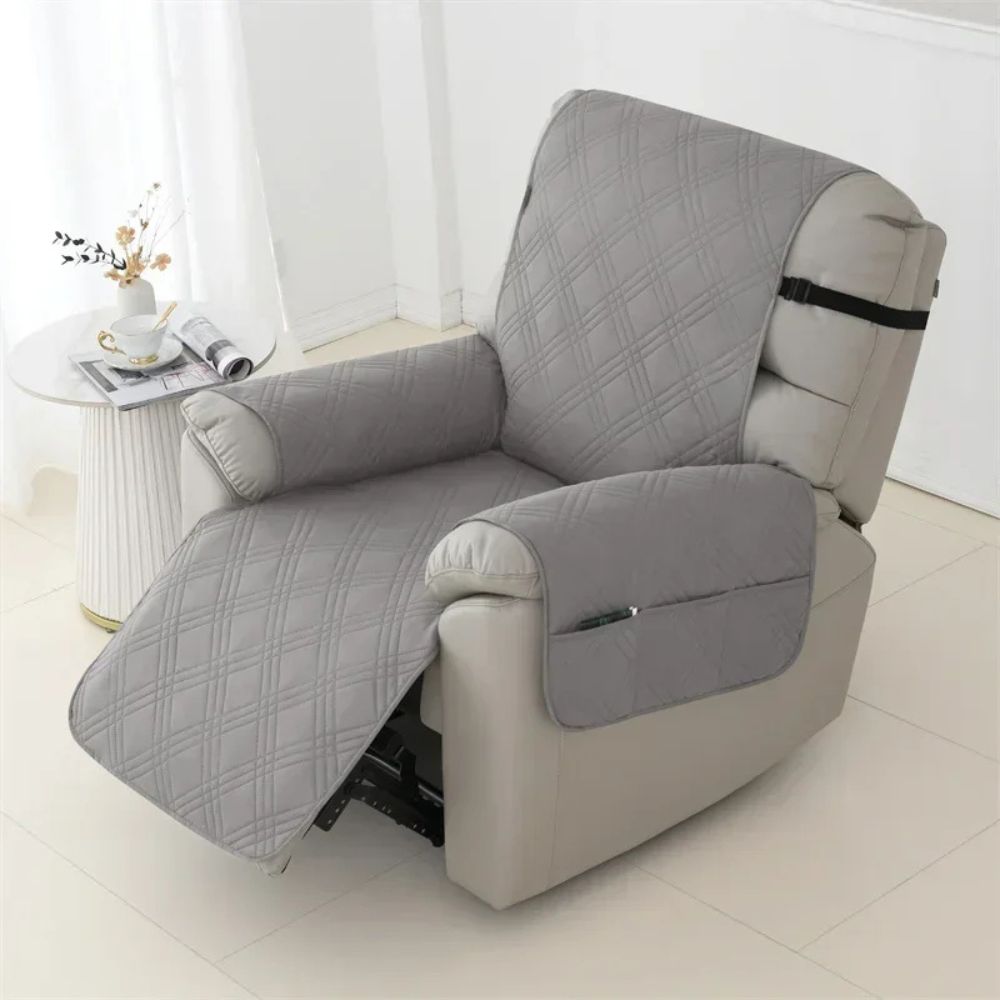 Waterproof Quilted Recliner Cover Pet-Friendly Armchair Slipcover