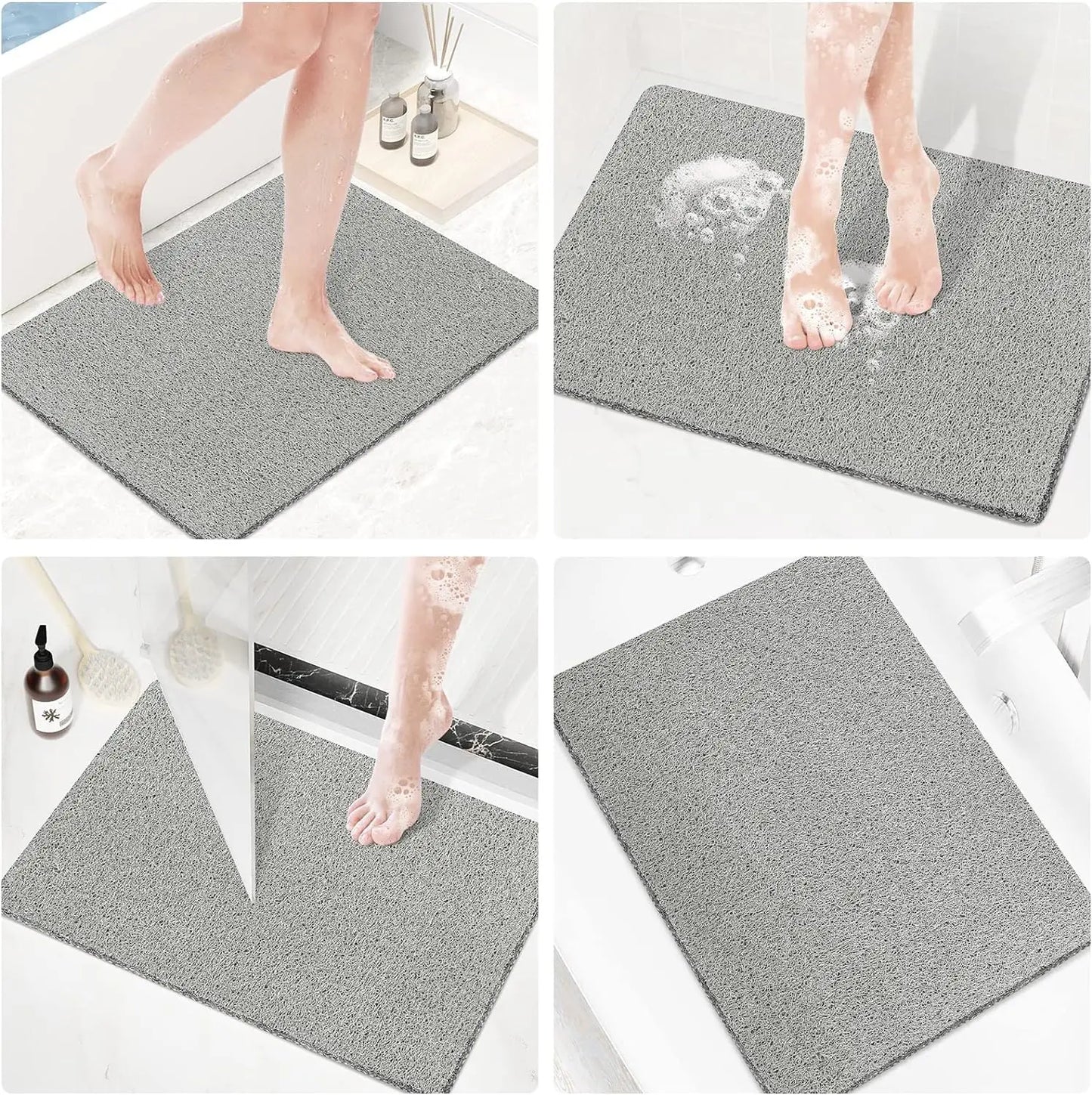 Non Slip Bath Mat with Suction Cups for Shower and Tub Safety